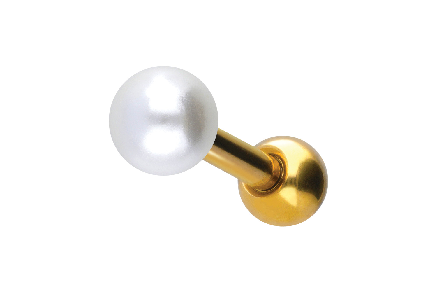 Titan Ohrpiercing SYNTHETISCHE PERLE